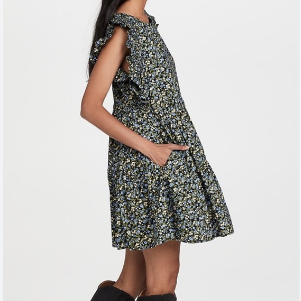 NWT English Factory Floral Ruffled Babydoll Dress | Medium - Picture 3 of 8
